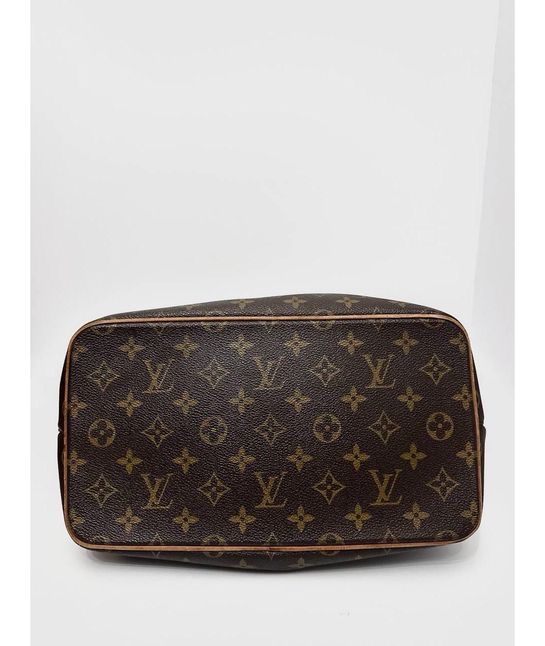 LOUIS VUITTON Коричневая кожаная сумка тоут, фото 6