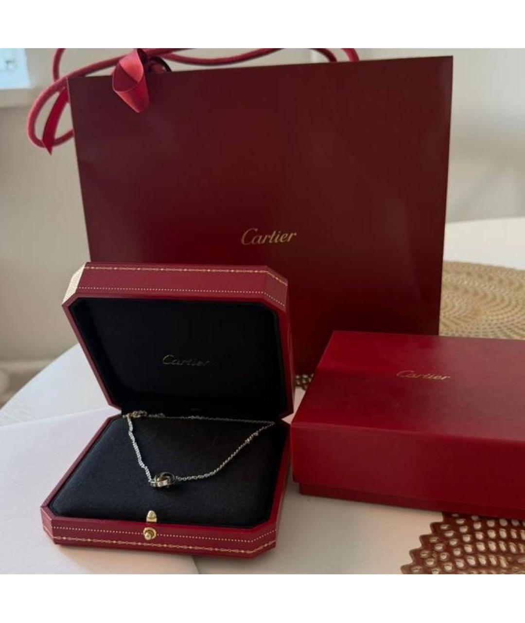 CARTIER Серебряное колье из белого золота, фото 5