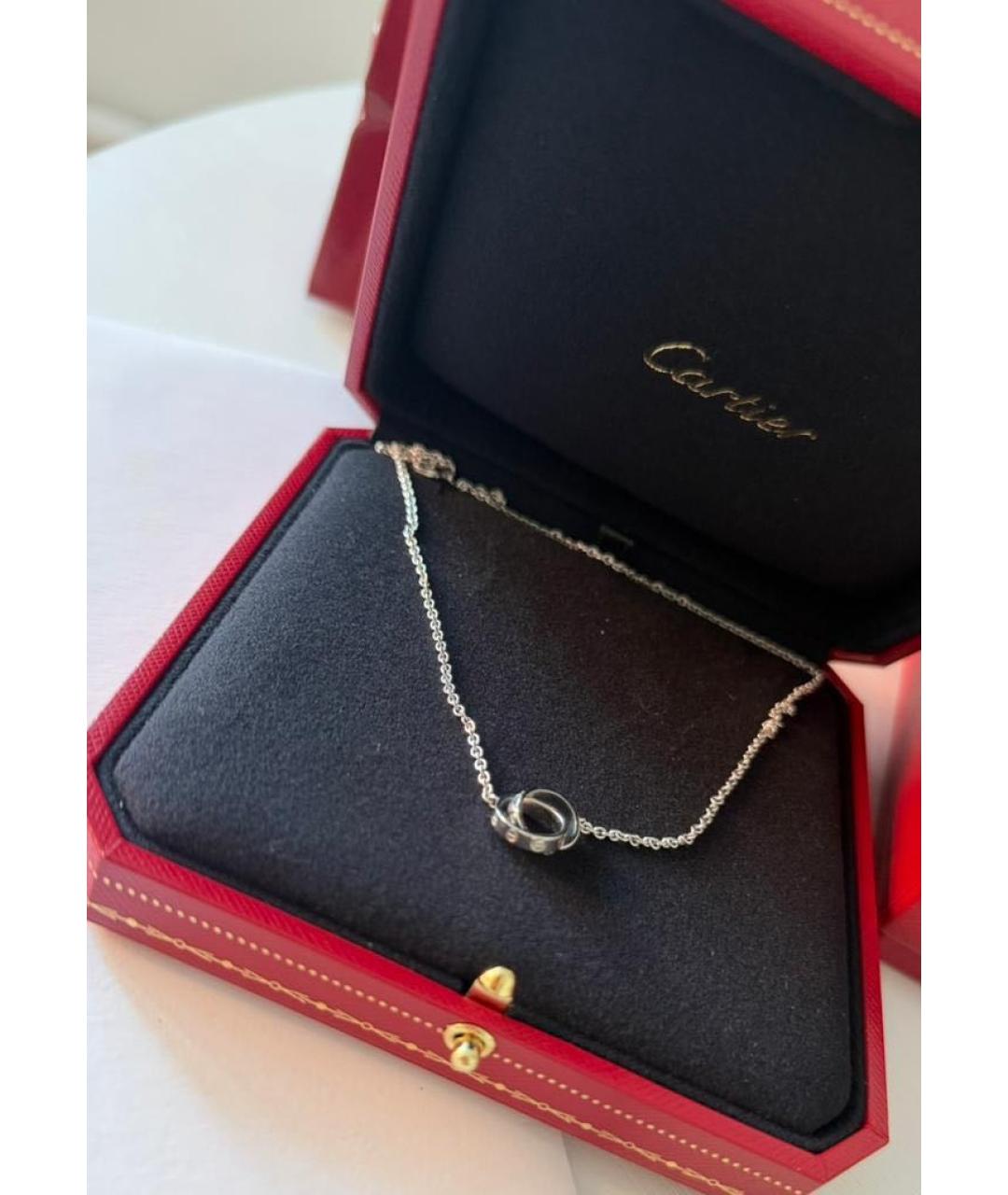 CARTIER Серебряное колье из белого золота, фото 3