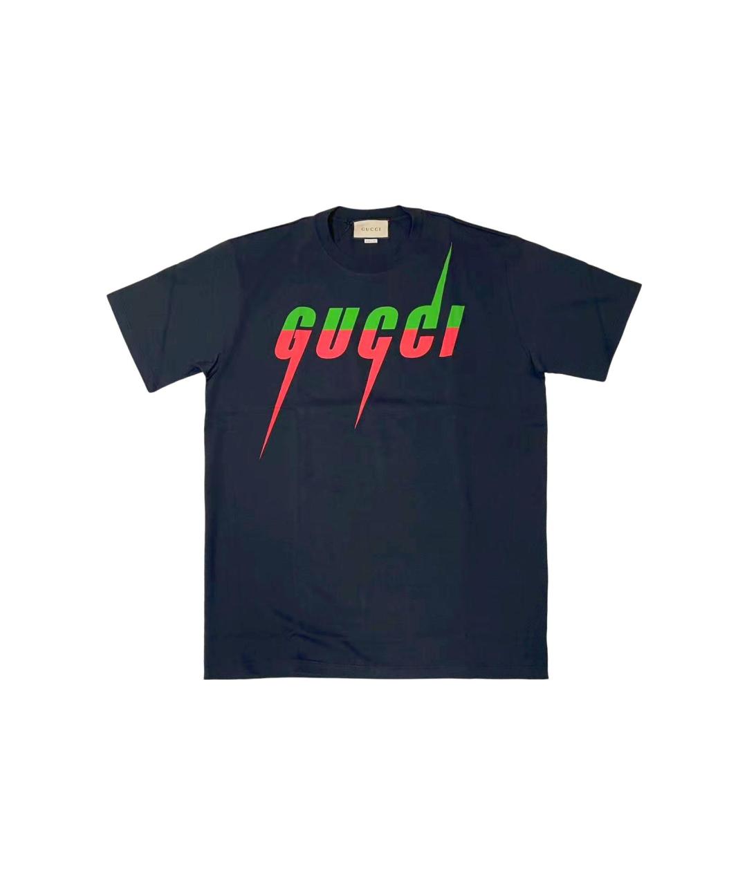 GUCCI Темно-синяя футболка, фото 1
