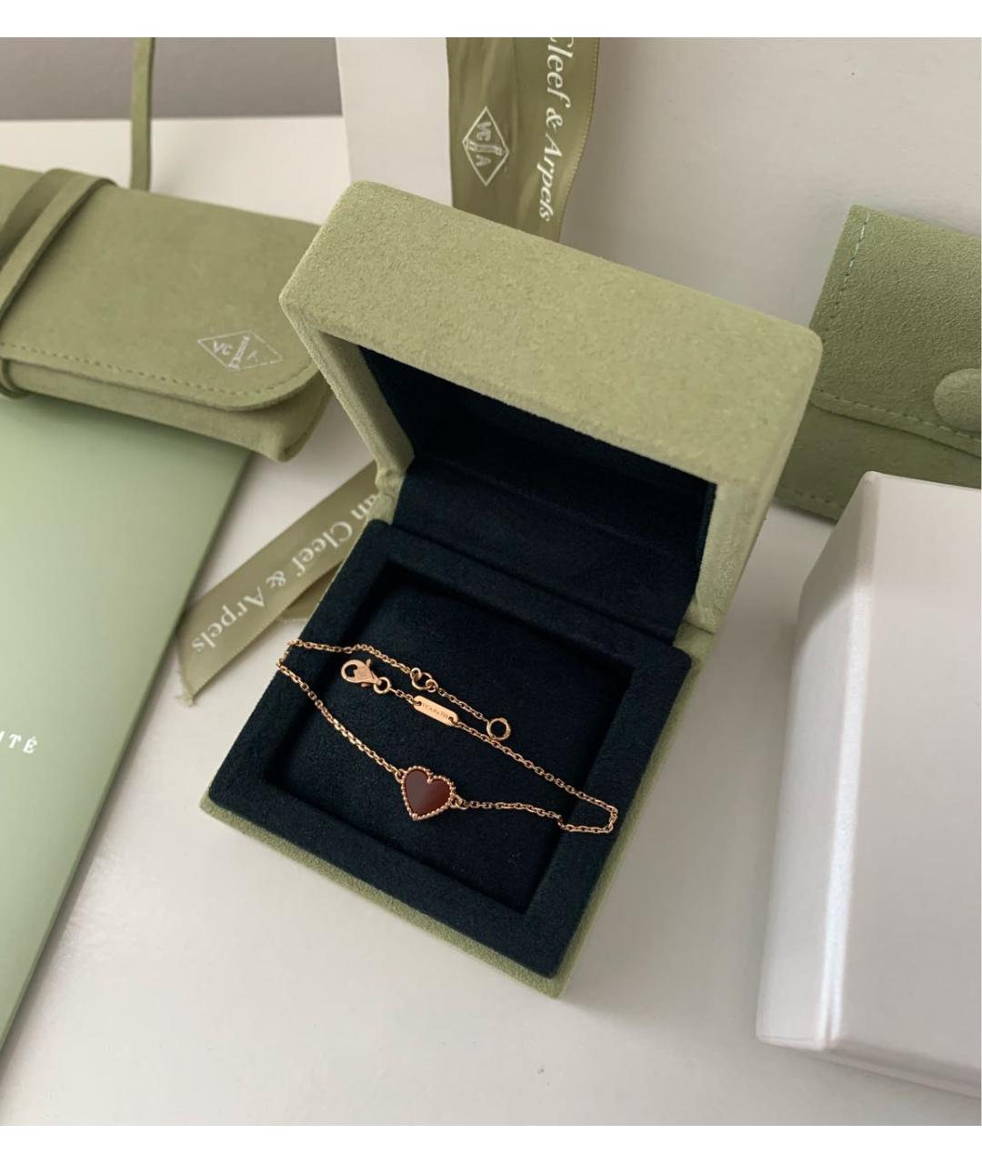 VAN CLEEF & ARPELS Бордовый браслет из розового золота, фото 5