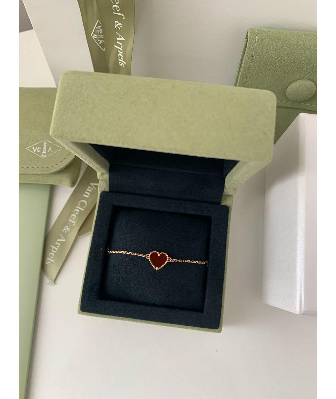 VAN CLEEF & ARPELS Бордовый браслет из розового золота, фото 2