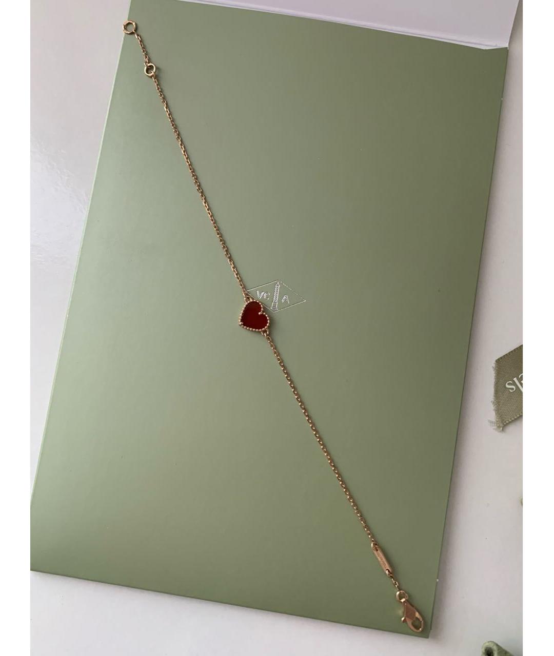 VAN CLEEF & ARPELS Бордовый браслет из розового золота, фото 7