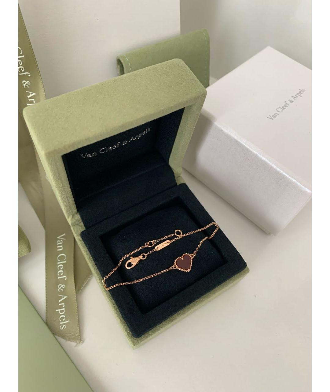 VAN CLEEF & ARPELS Бордовый браслет из розового золота, фото 4