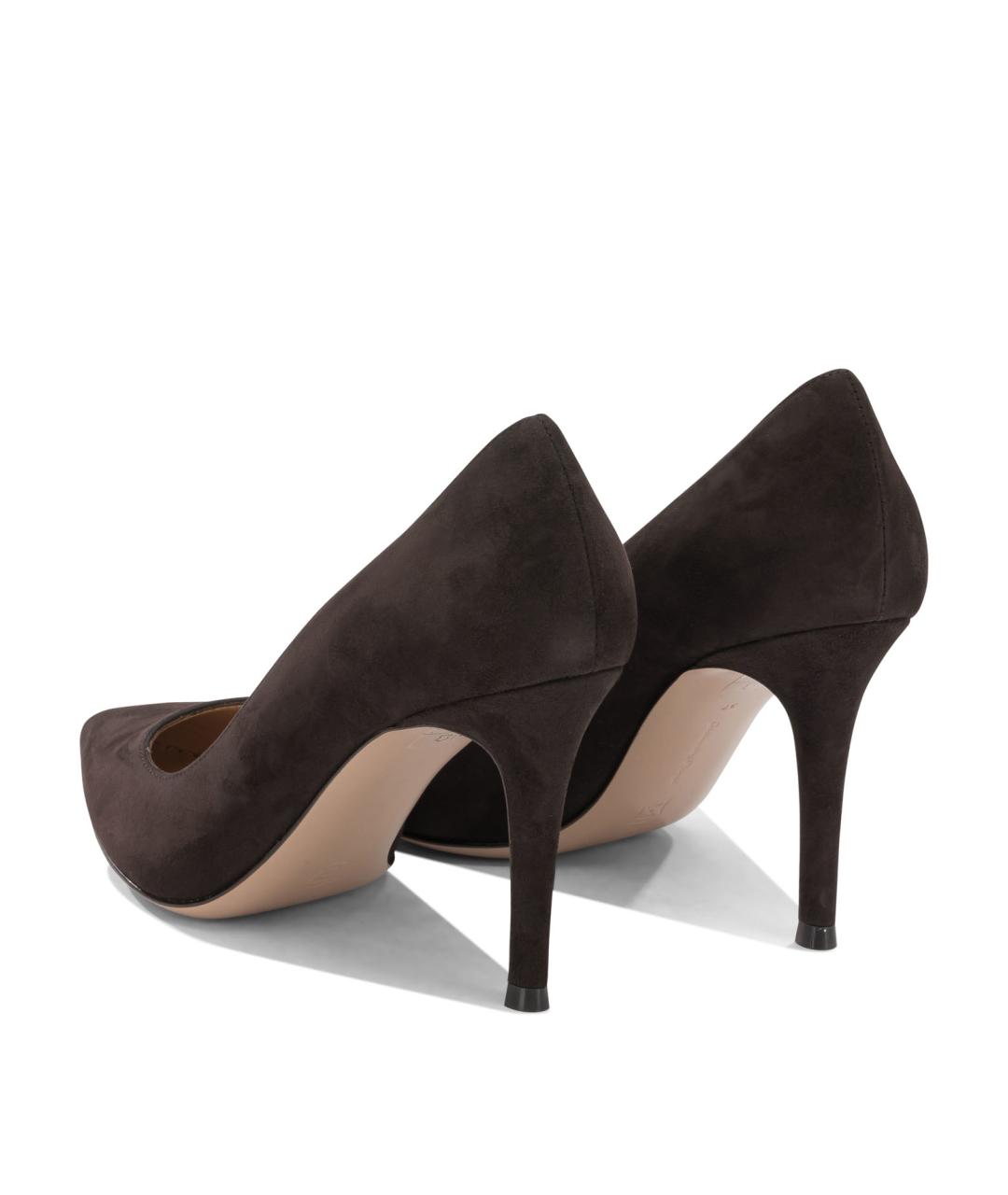 GIANVITO ROSSI Коричневые кожаные туфли, фото 4