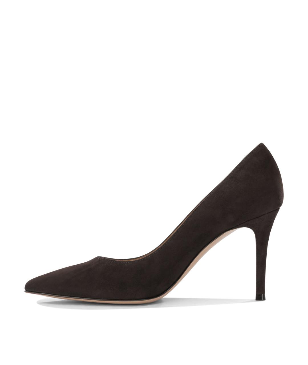 GIANVITO ROSSI Коричневые кожаные туфли, фото 3