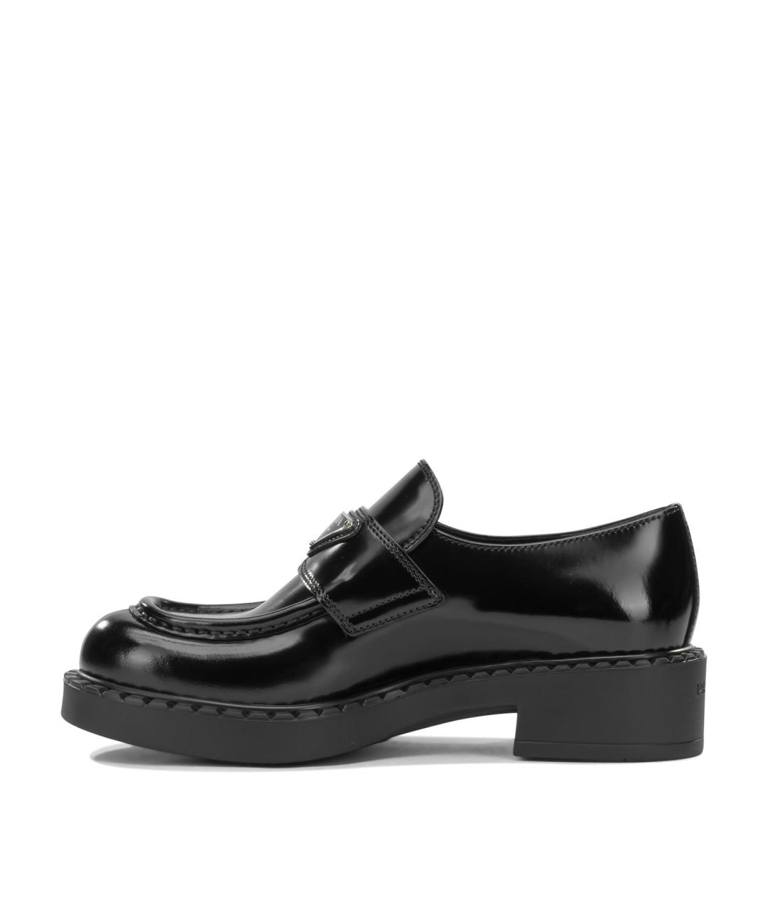 PRADA Черные кожаные лоферы, фото 3
