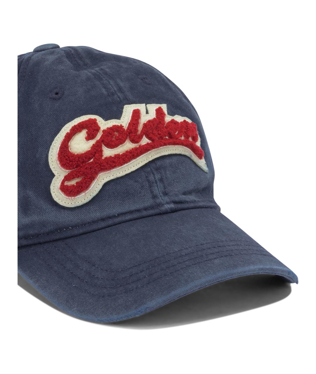 GOLDEN GOOSE Синяя хлопковая кепка, фото 4