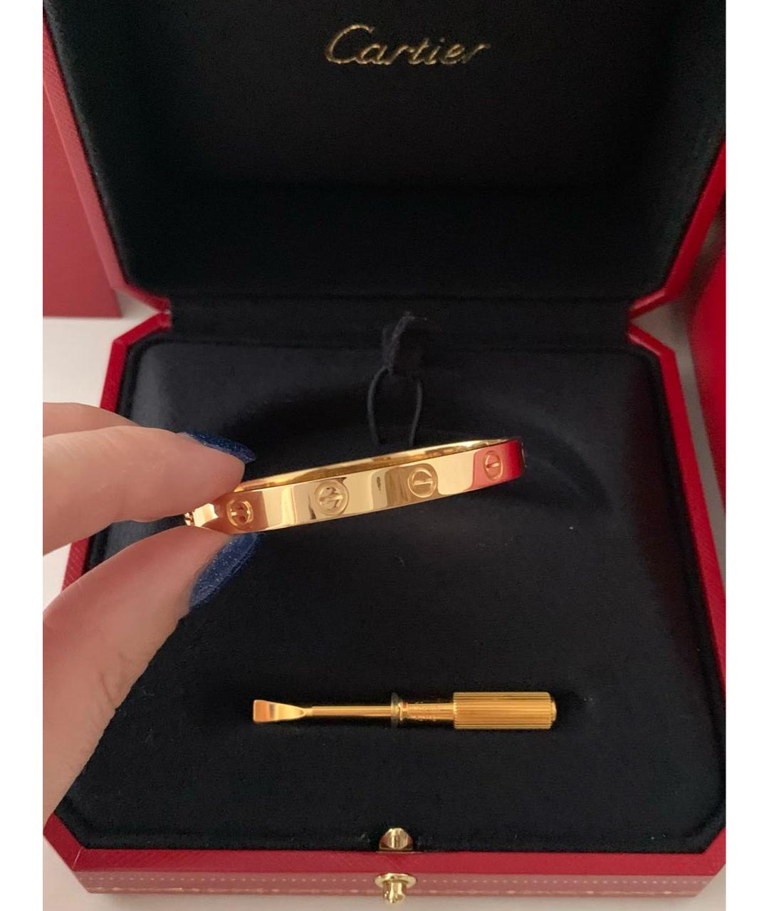 CARTIER Золотой браслет из желтого золота, фото 7