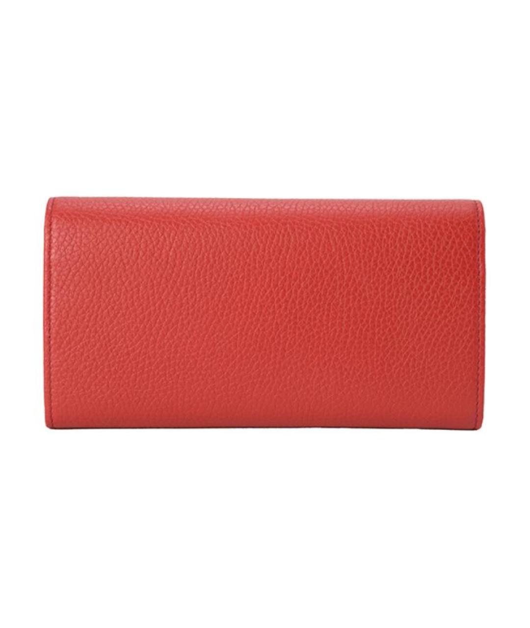 GUCCI Красный кожаный кошелек, фото 2