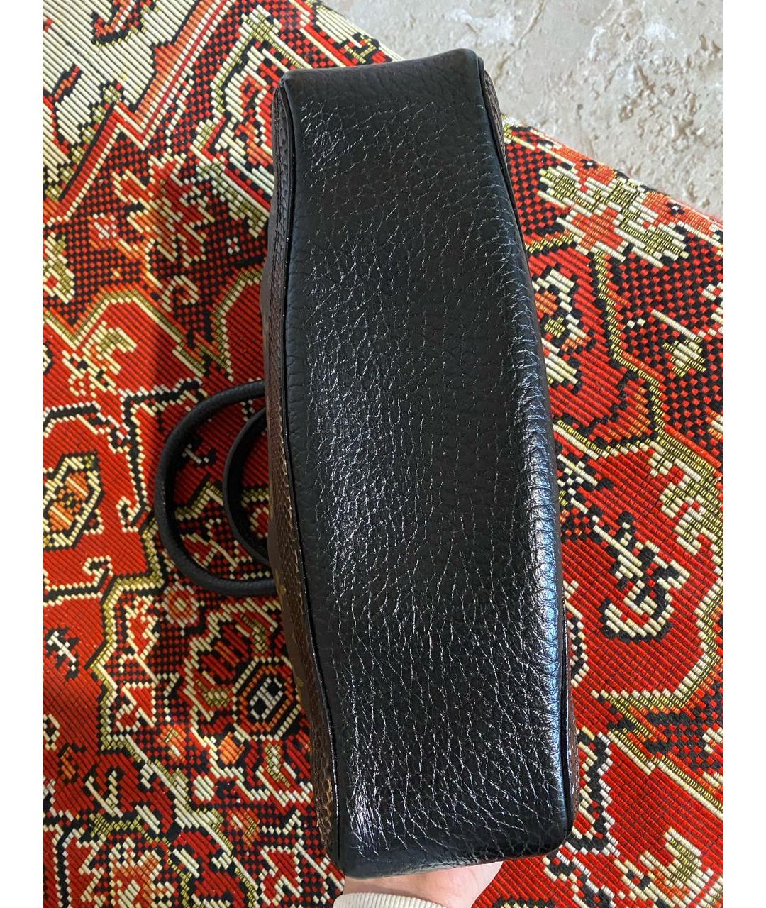 LOUIS VUITTON Коричневая сумка с короткими ручками из экзотической кожи, фото 4