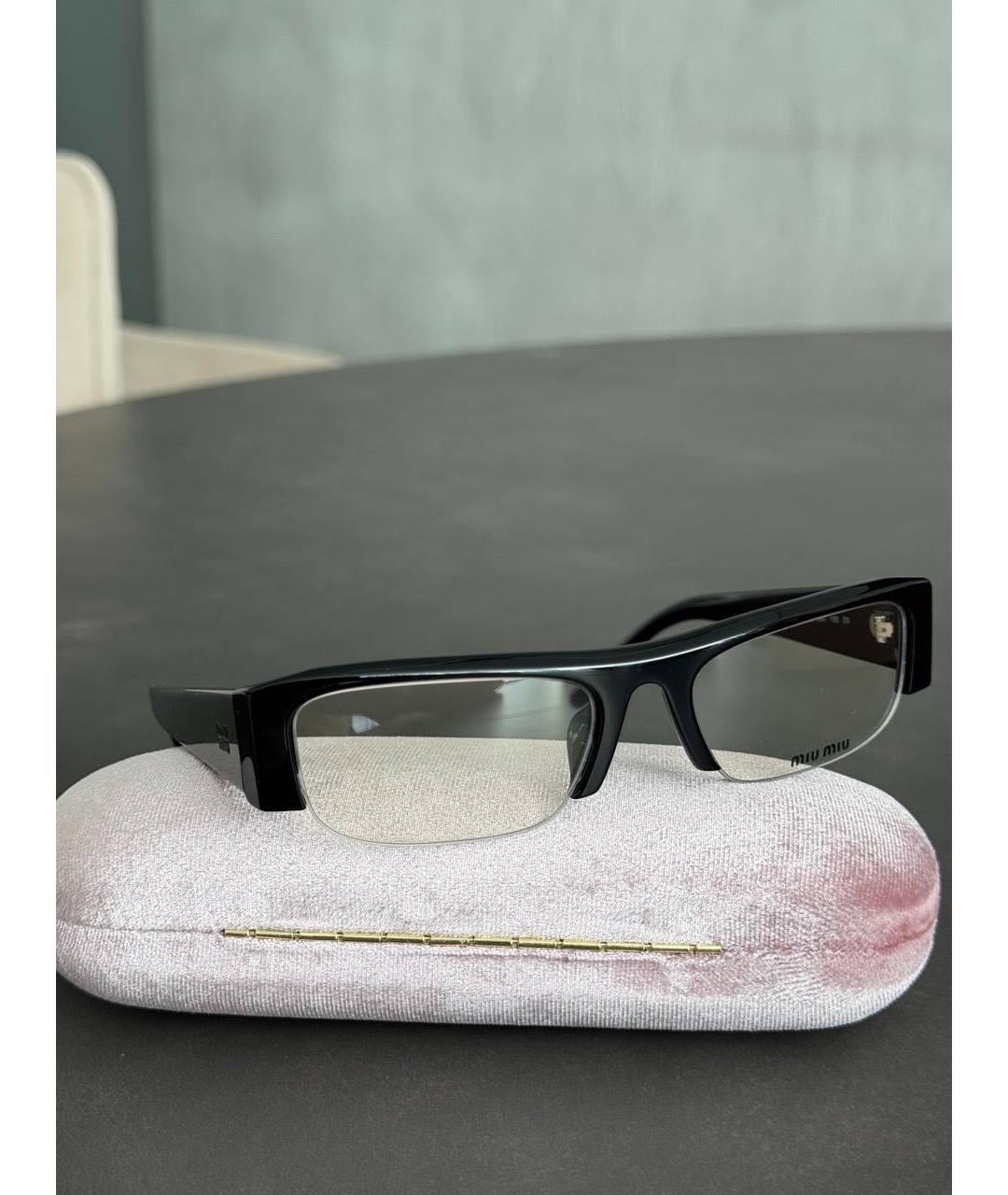 MIU MIU Черные солнцезащитные очки, фото 4