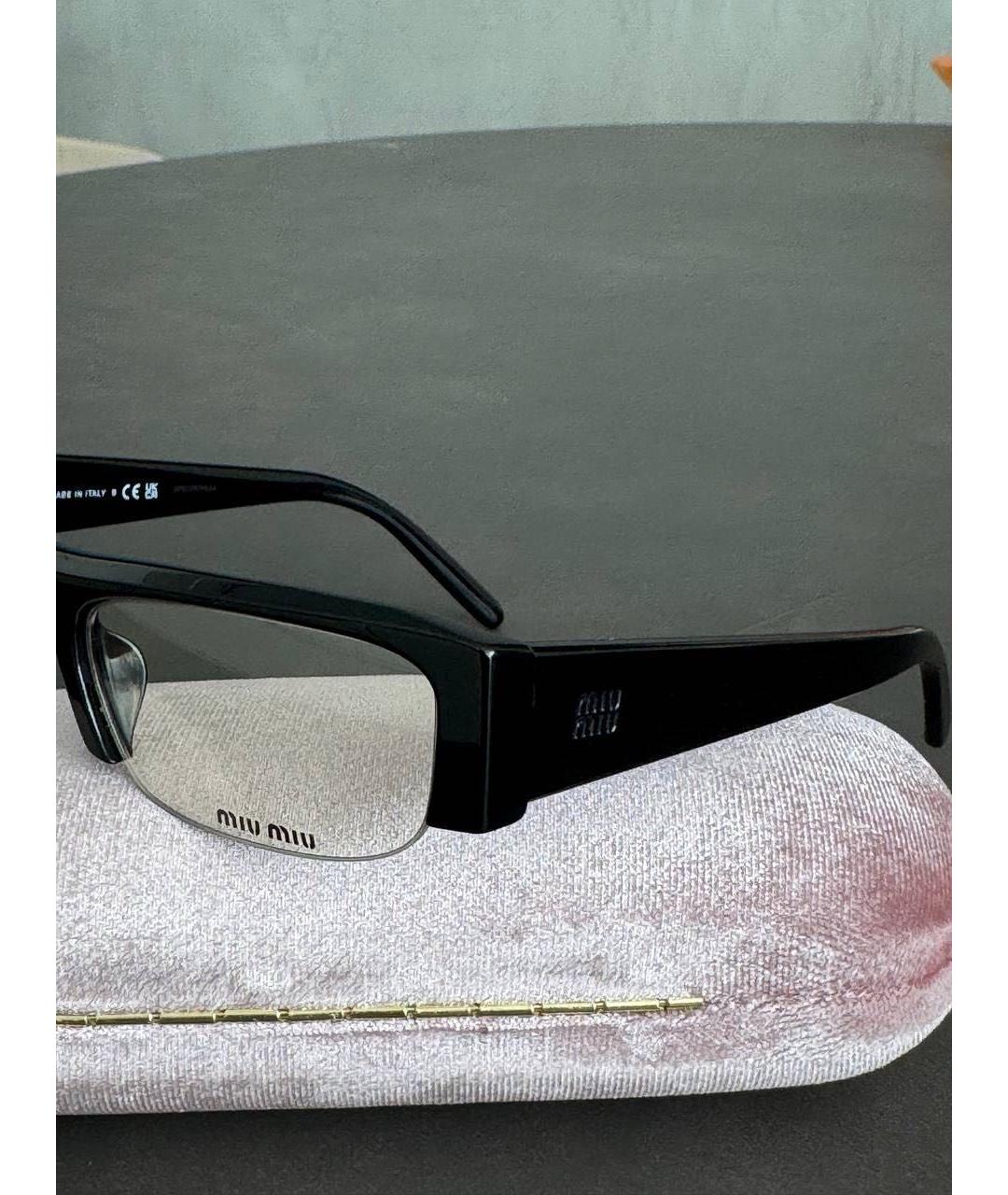 MIU MIU Черные солнцезащитные очки, фото 3