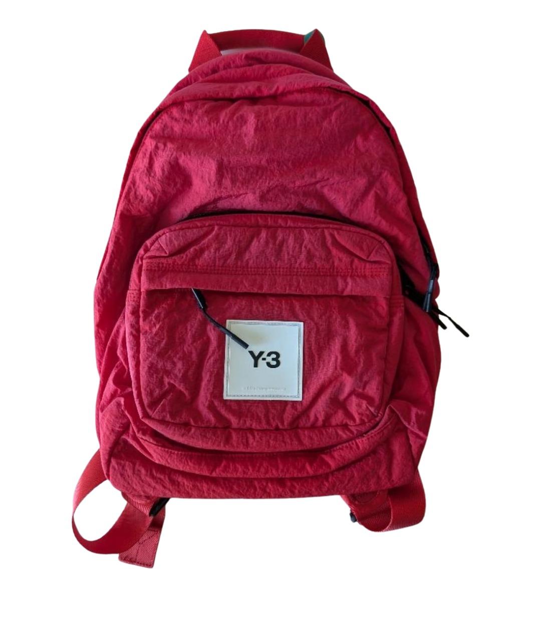 Y-3 Красный синтетический рюкзак, фото 1