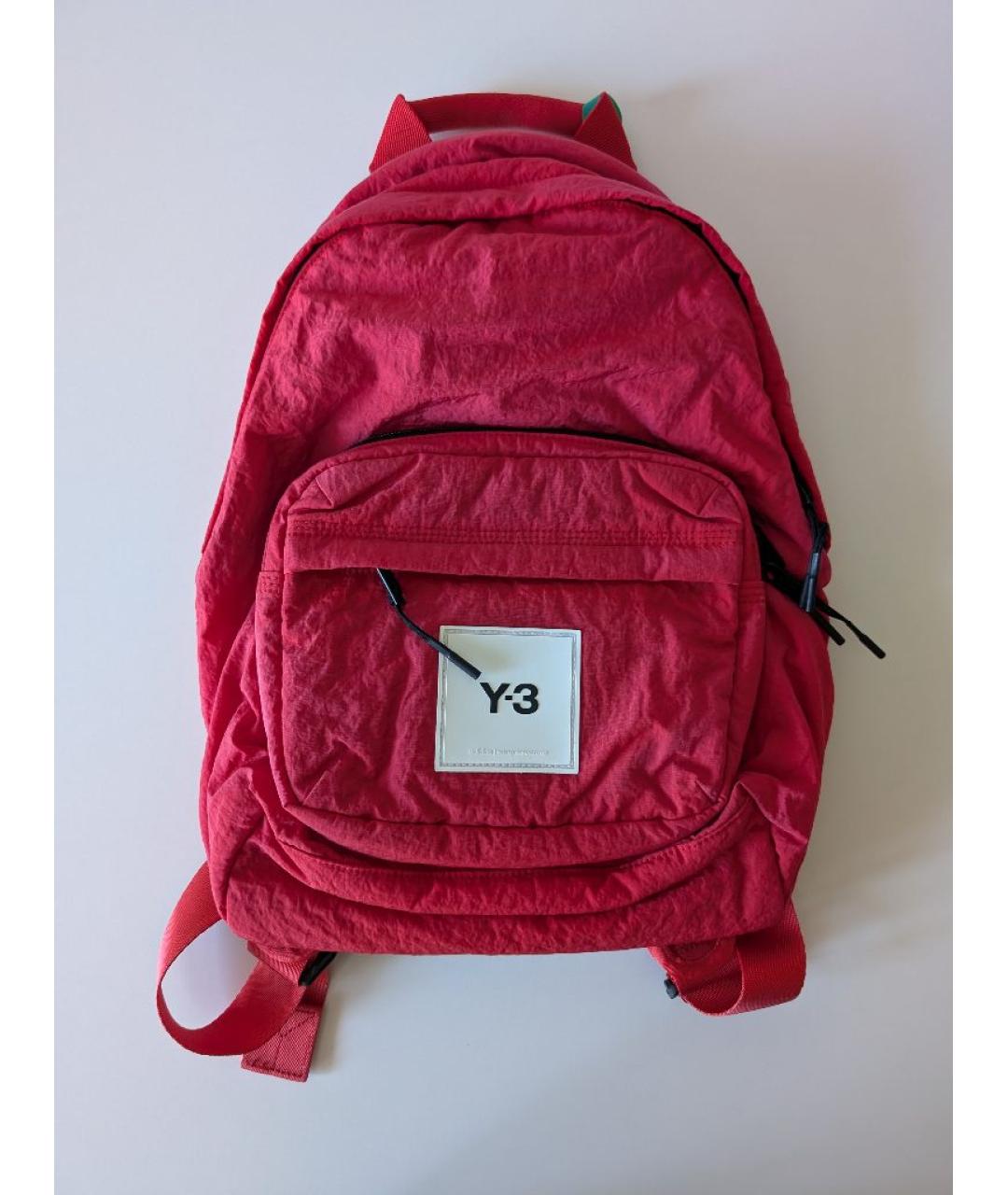 Y-3 Красный синтетический рюкзак, фото 7