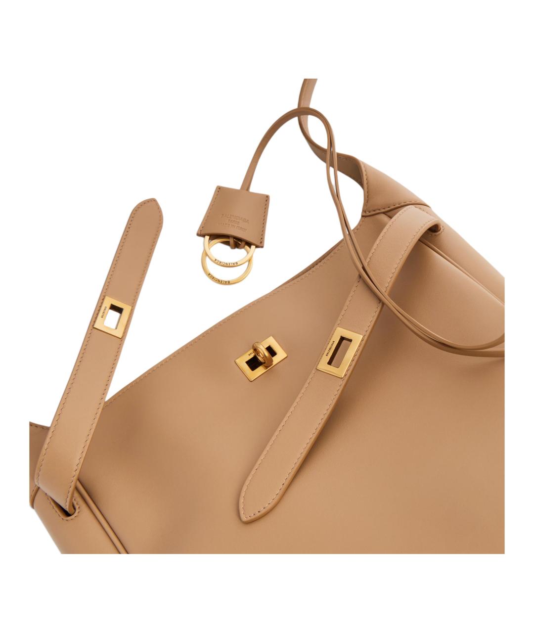 BALENCIAGA Коричневая кожаная сумка тоут, фото 5