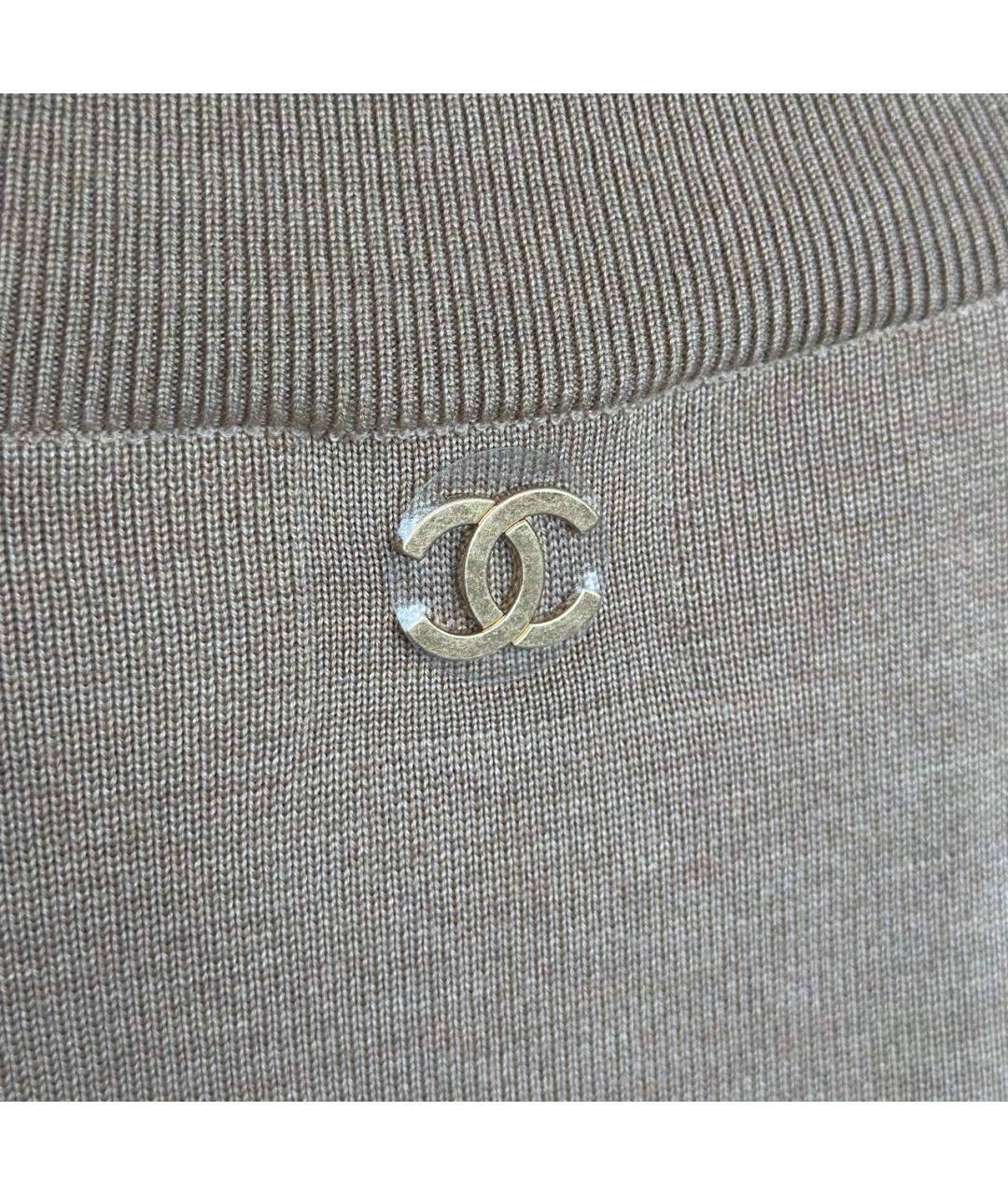 CHANEL Бежевый джемпер / свитер, фото 4