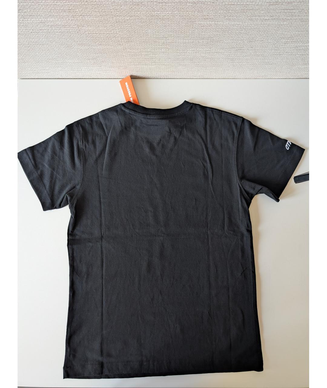 HERON PRESTON Черная хлопковая футболка, фото 3