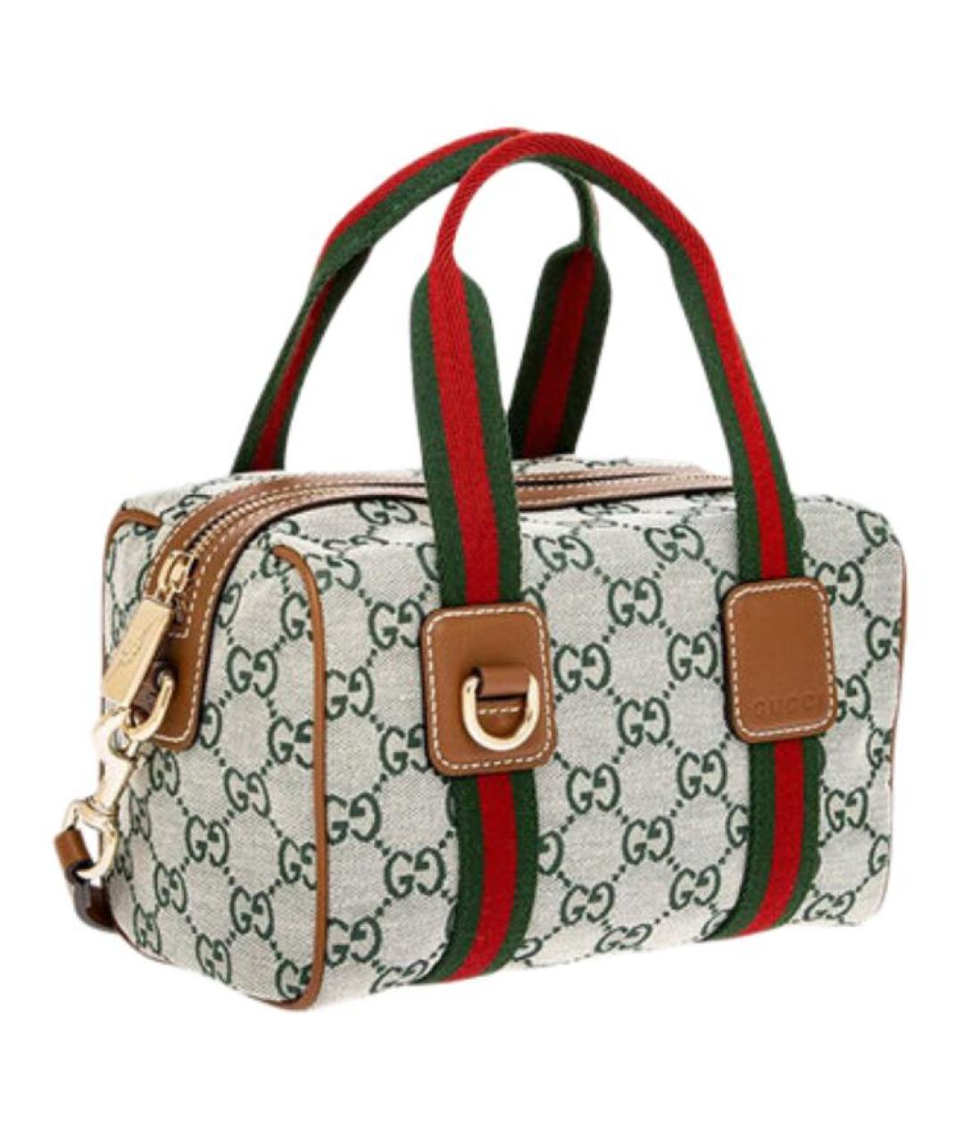 GUCCI Серая сумка с короткими ручками, фото 2