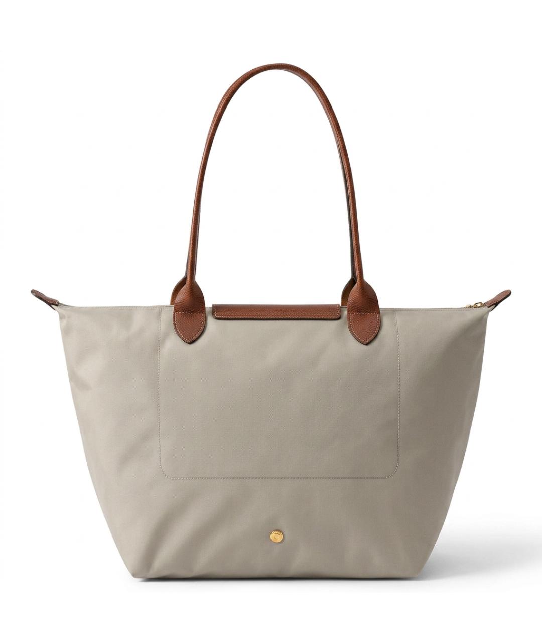 LONGCHAMP Бежевая синтетическая сумка тоут, фото 3