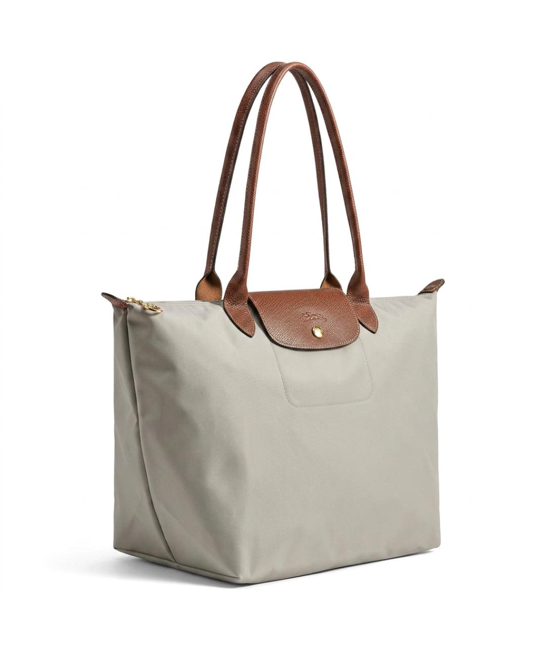 LONGCHAMP Бежевая синтетическая сумка тоут, фото 2