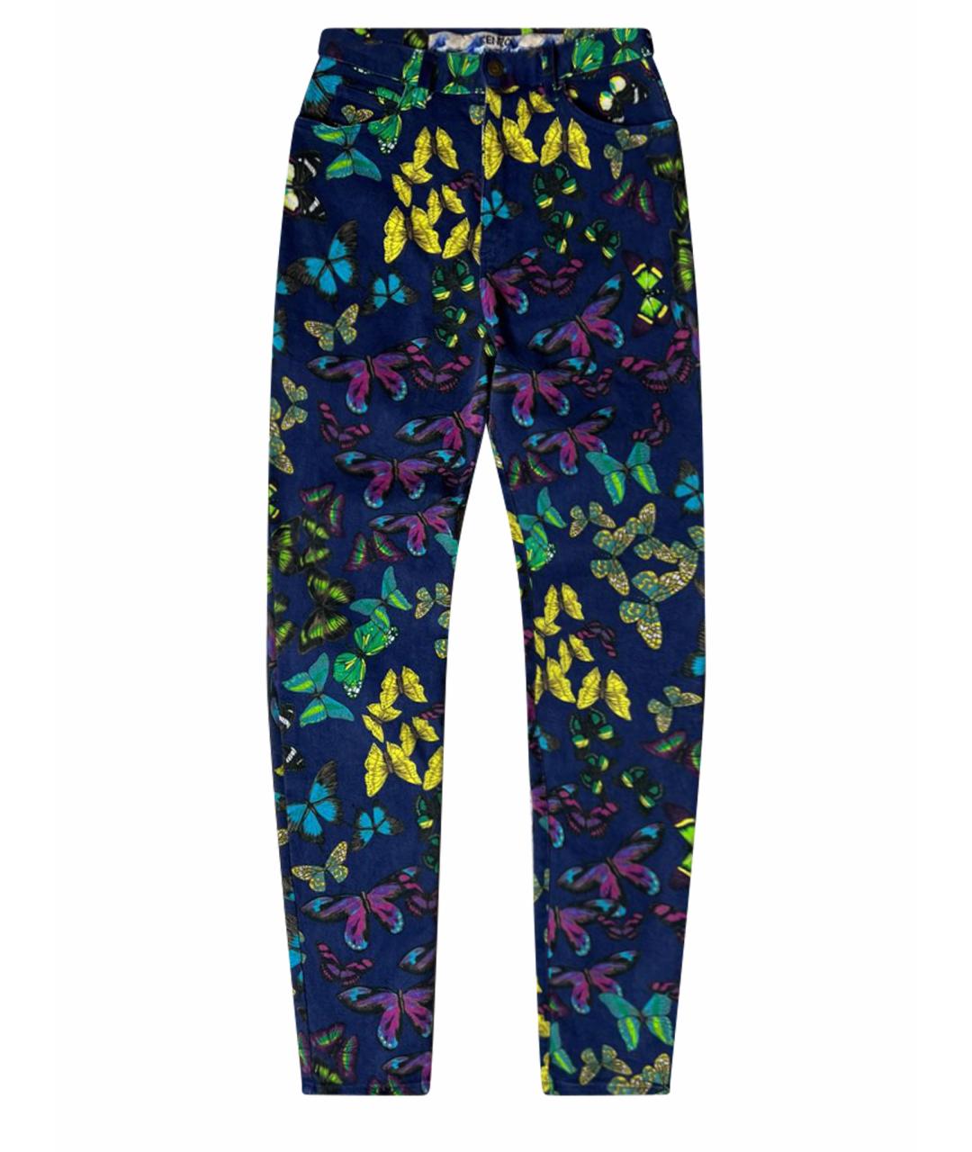 KENZO Мульти хлопко-эластановые джинсы слим, фото 1