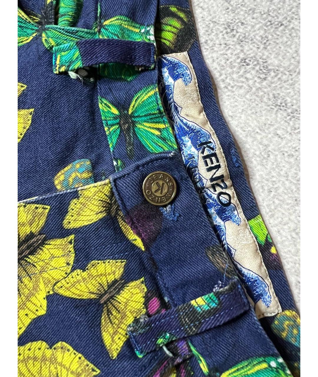 KENZO Мульти хлопко-эластановые джинсы слим, фото 6