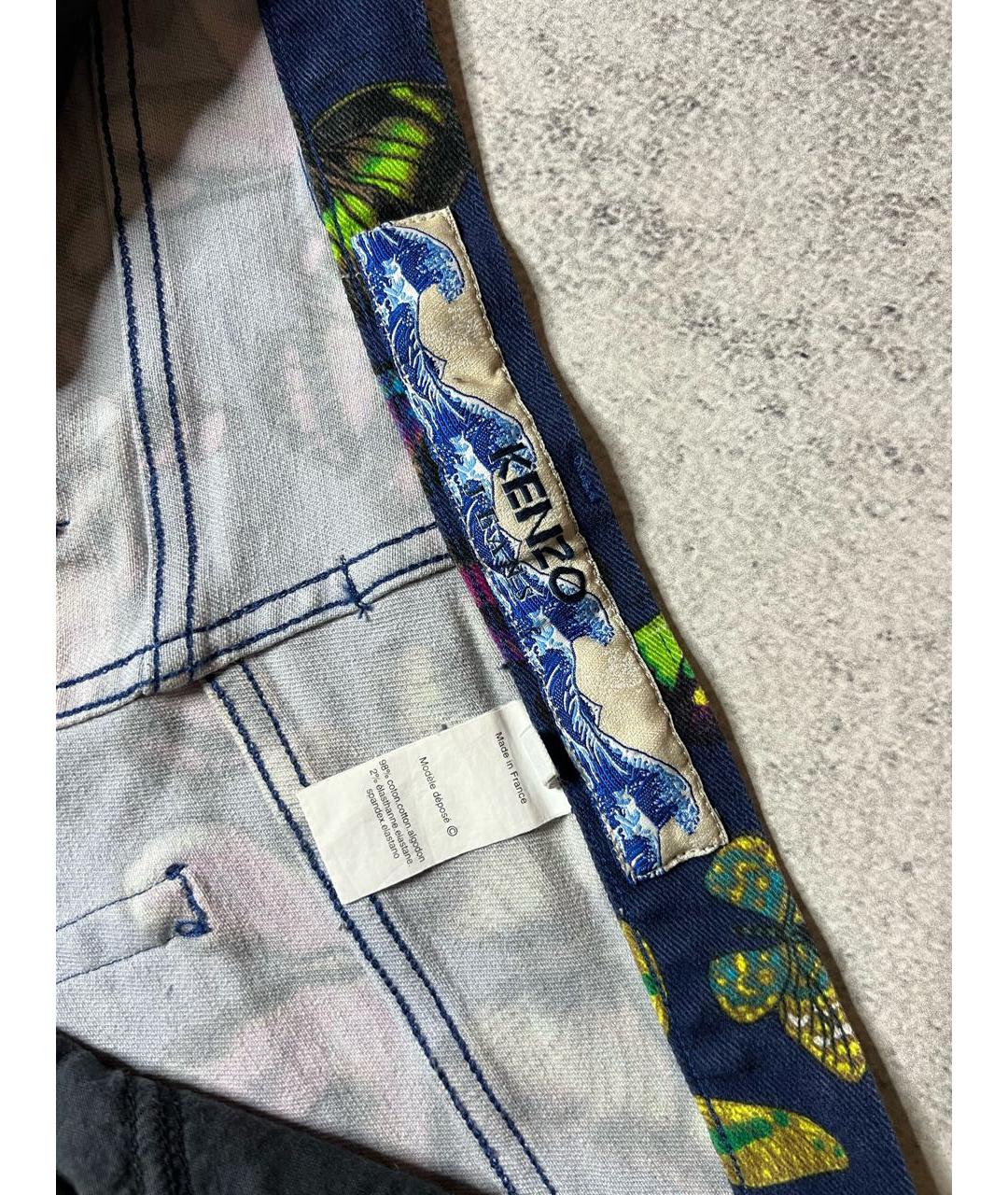 KENZO Мульти хлопко-эластановые джинсы слим, фото 8