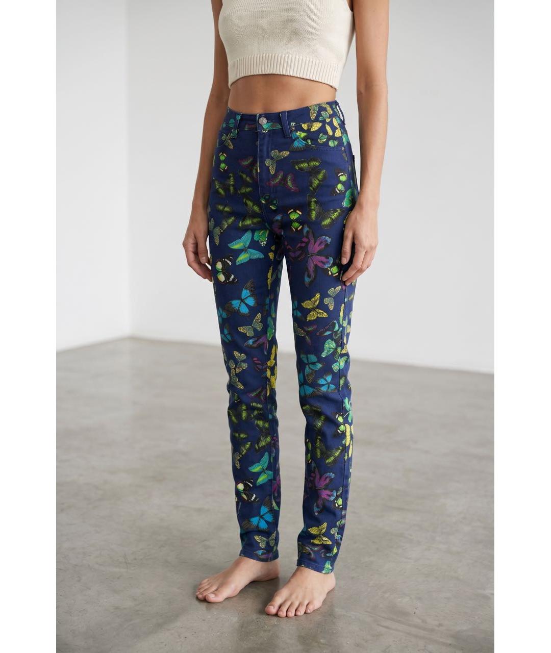 KENZO Мульти хлопко-эластановые джинсы слим, фото 2