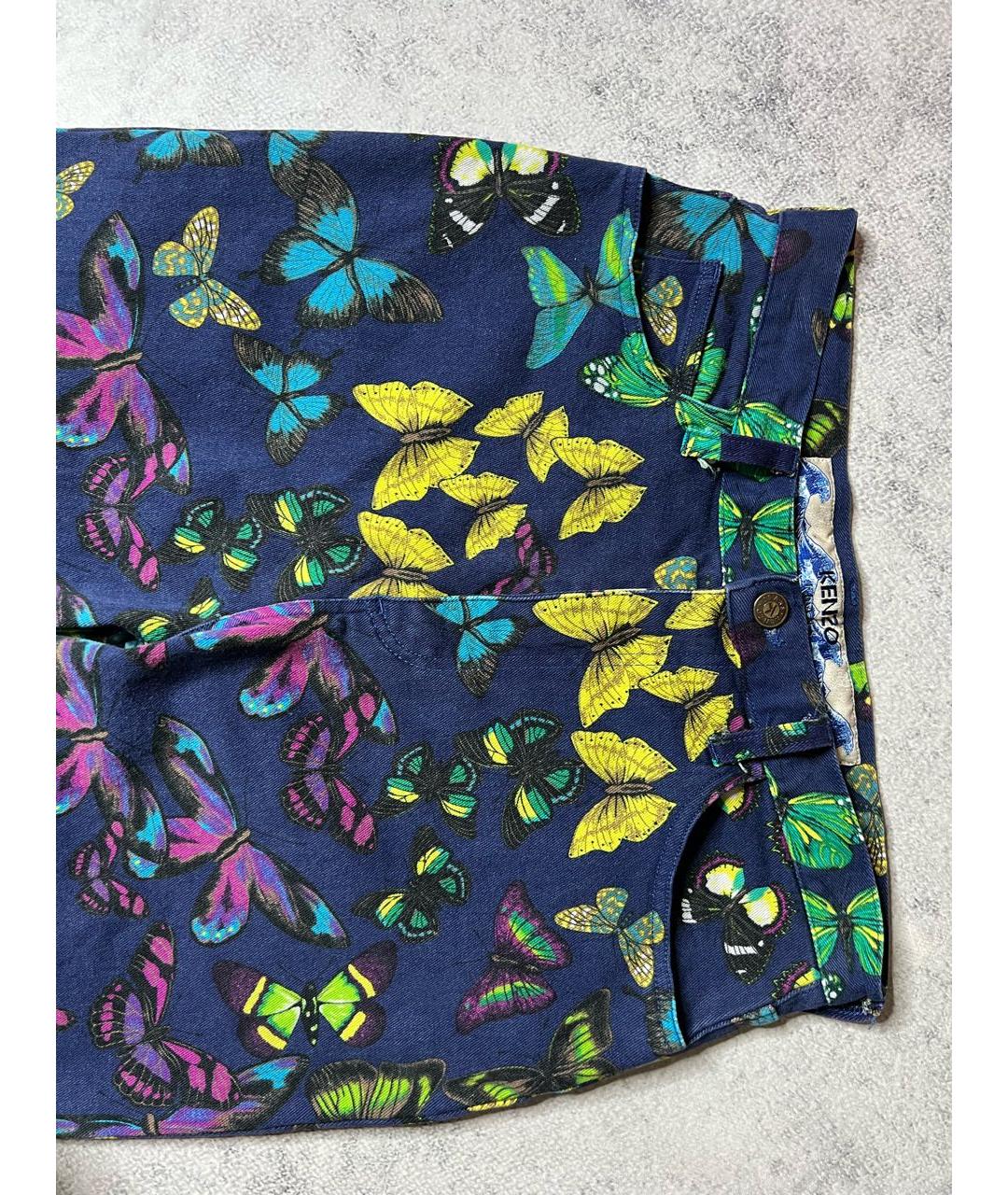 KENZO Мульти хлопко-эластановые джинсы слим, фото 7