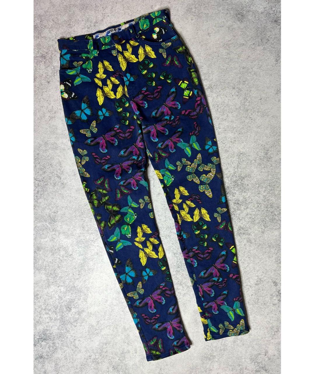 KENZO Мульти хлопко-эластановые джинсы слим, фото 9