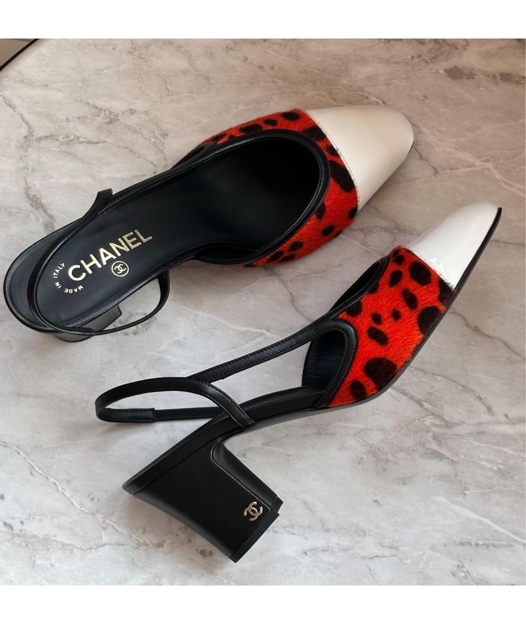 CHANEL Мульти кожаные туфли, фото 2