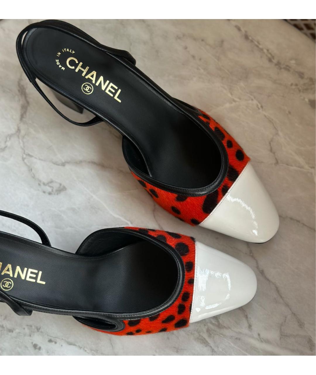 CHANEL Мульти кожаные туфли, фото 3
