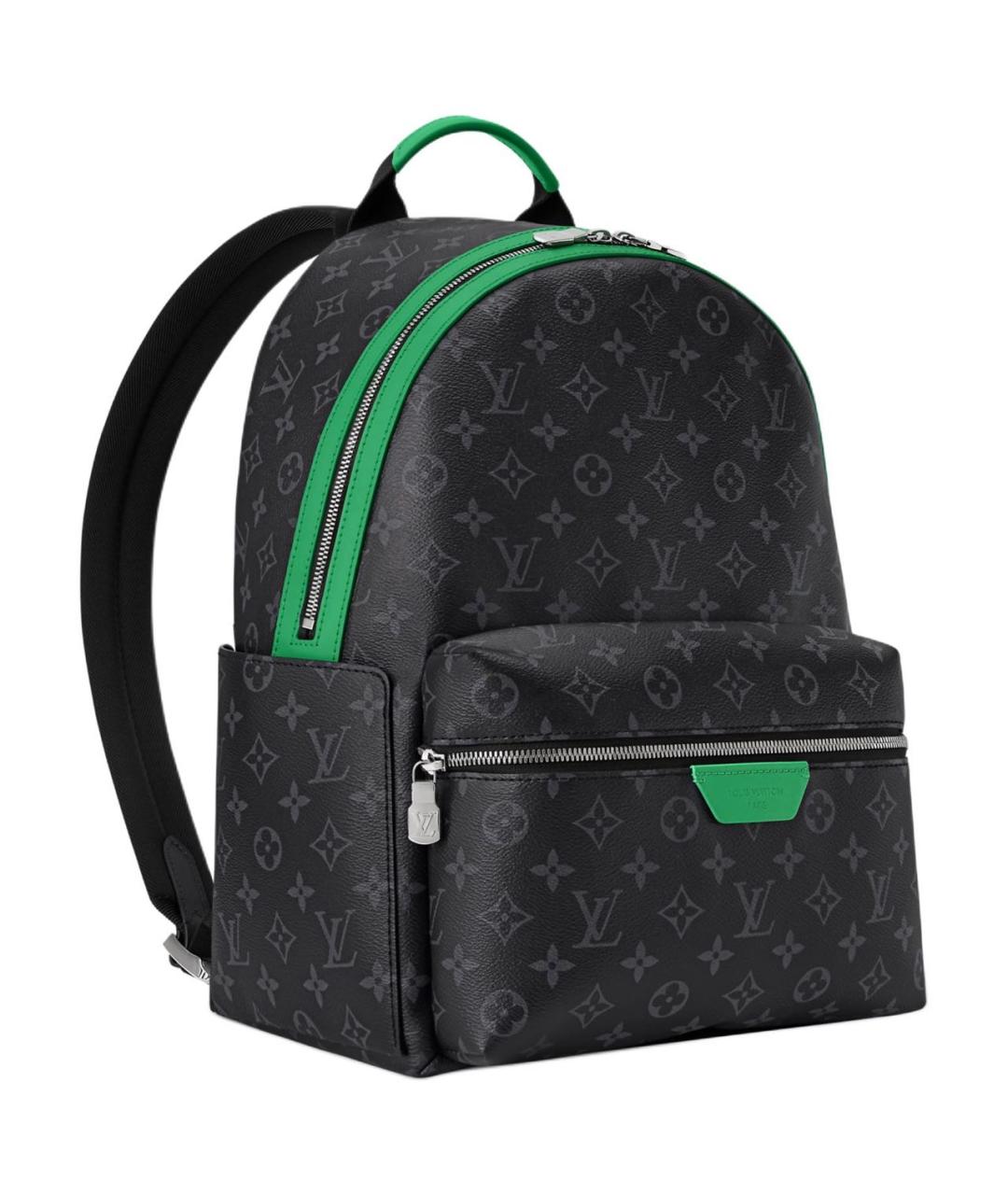 LOUIS VUITTON Черный кожаный рюкзак, фото 4