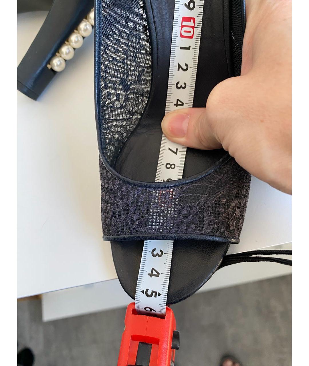 CHANEL Черные текстильные туфли, фото 5