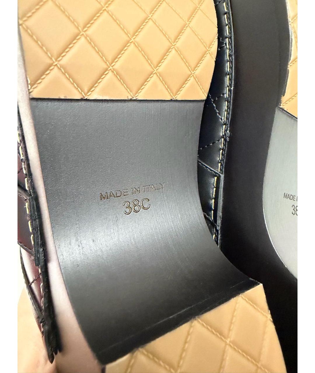 CHANEL Черные кожаные сабо, фото 7