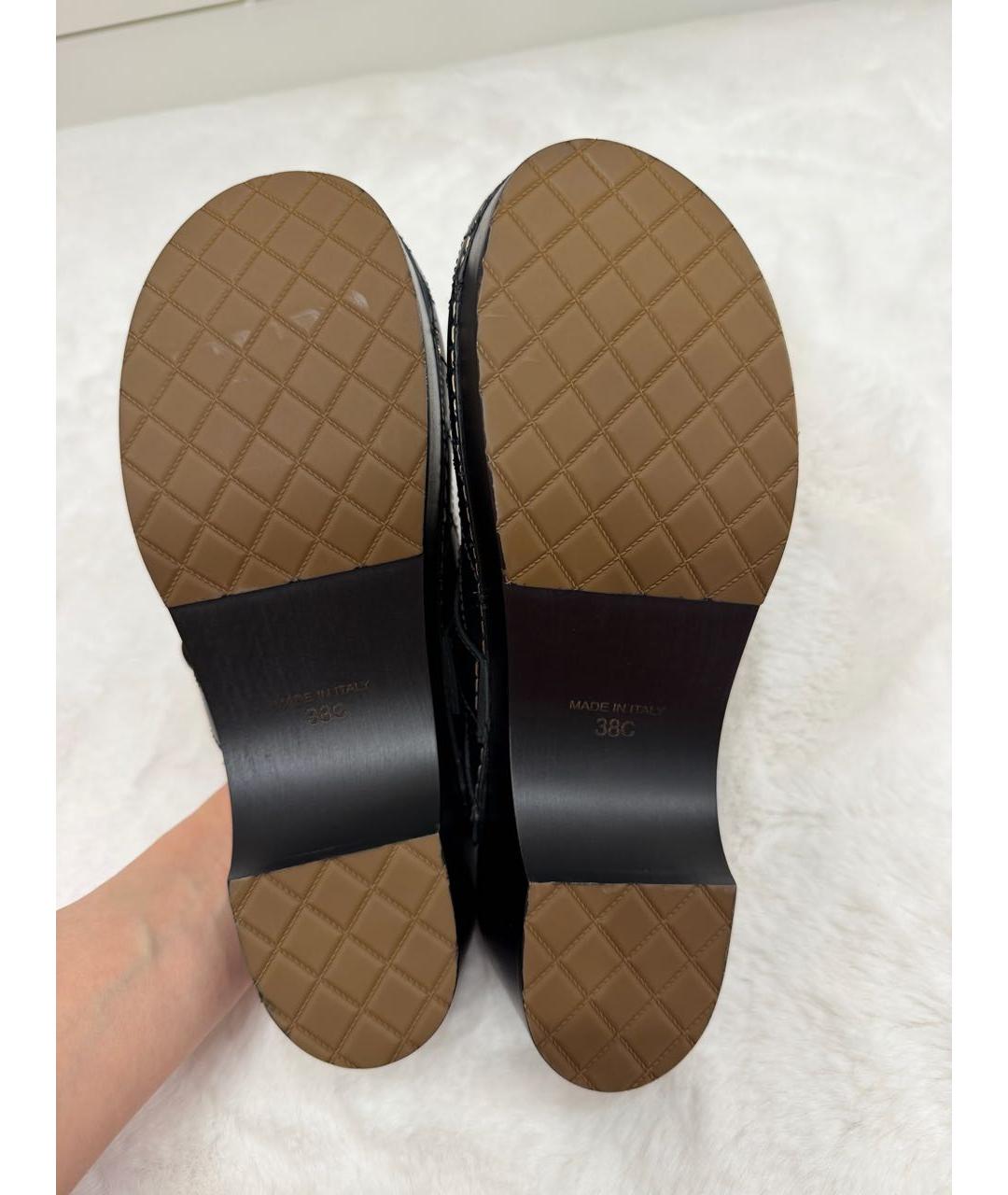 CHANEL Черные кожаные сабо, фото 5