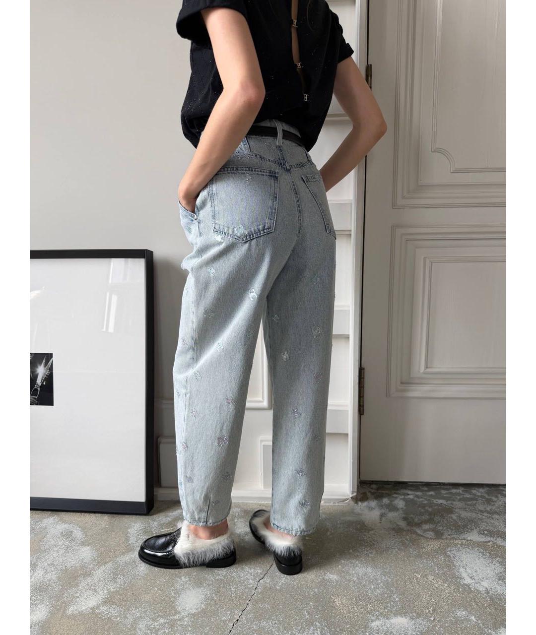 CHANEL Голубые прямые джинсы, фото 3