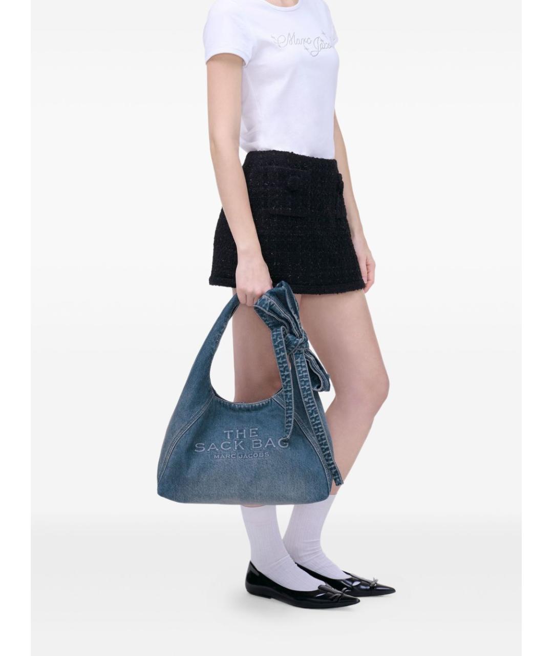 MARC JACOBS Синяя хлопковая сумка через плечо, фото 2