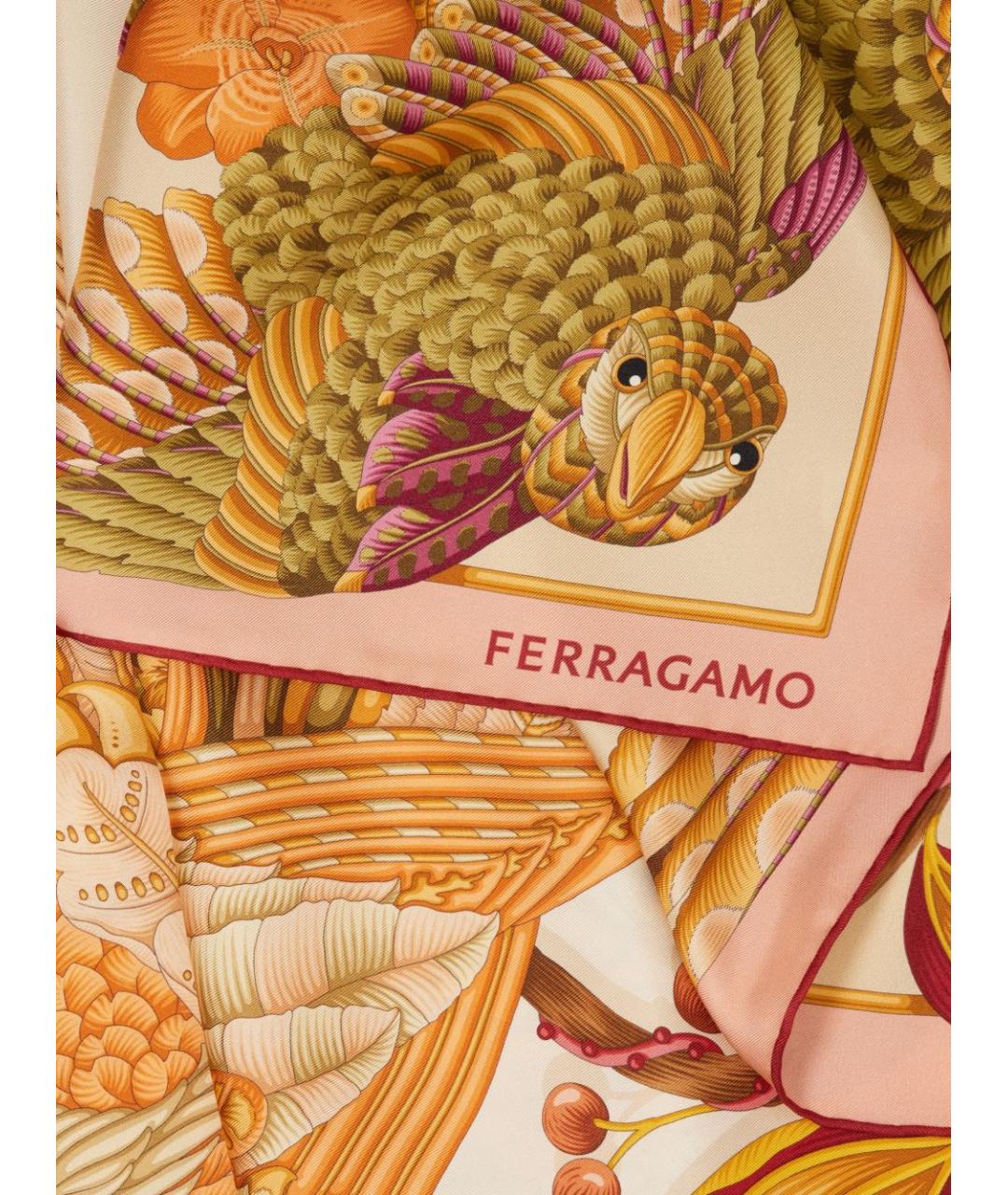FERRAGAMO Мульти шелковый шарф, фото 2