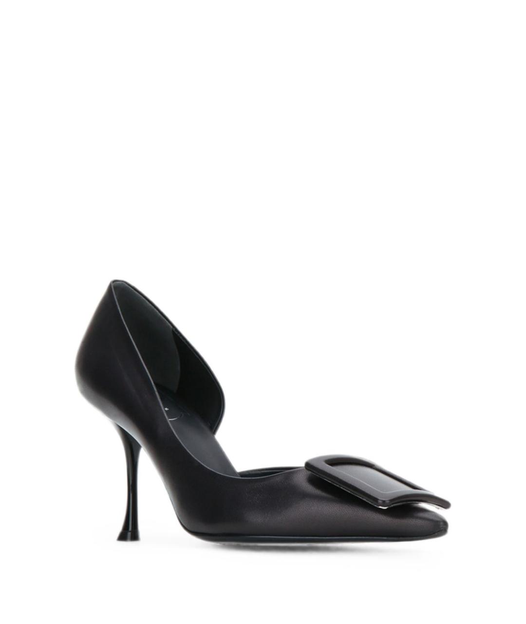 ROGER VIVIER Черные кожаные туфли, фото 2