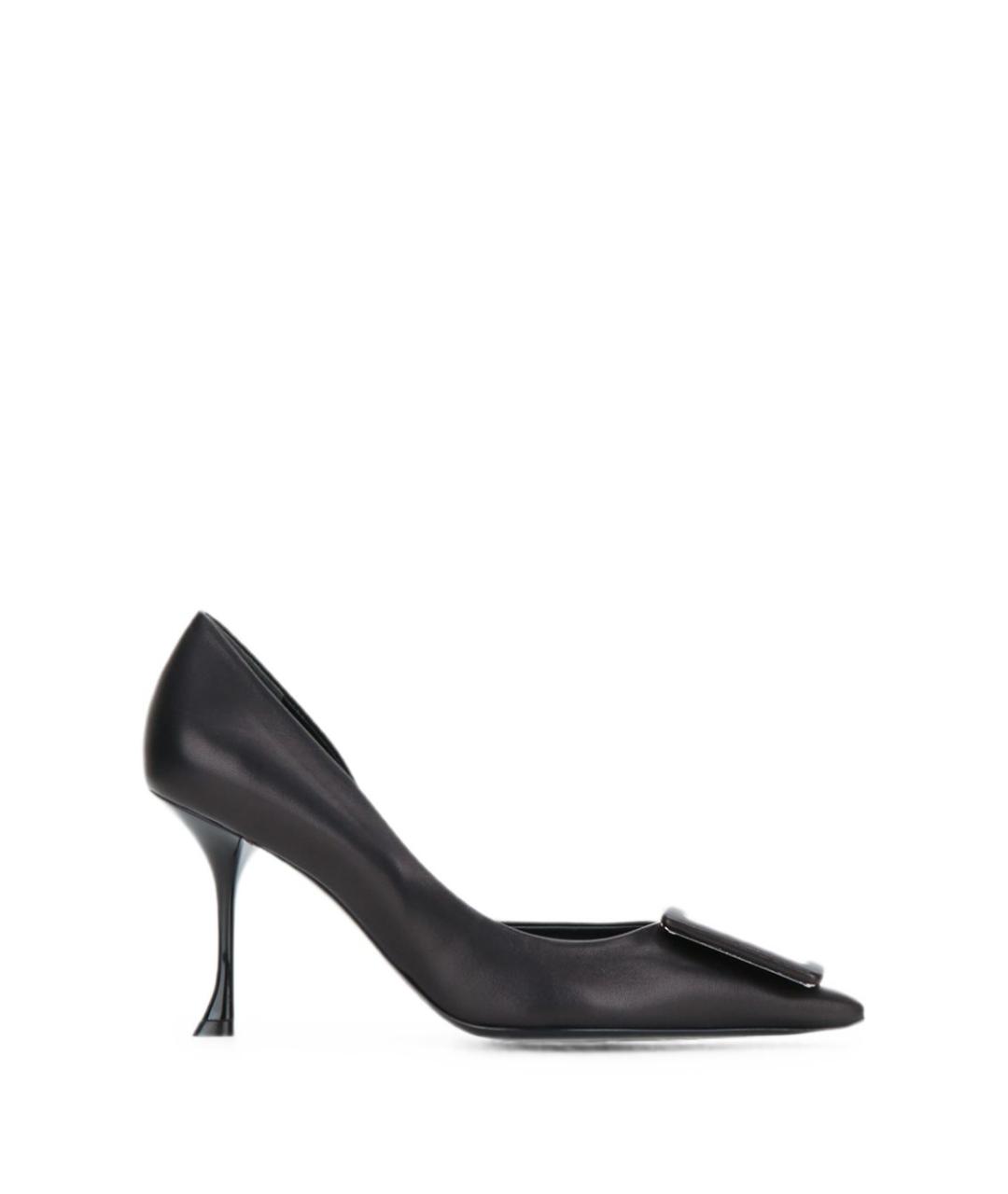 ROGER VIVIER Черные кожаные туфли, фото 1