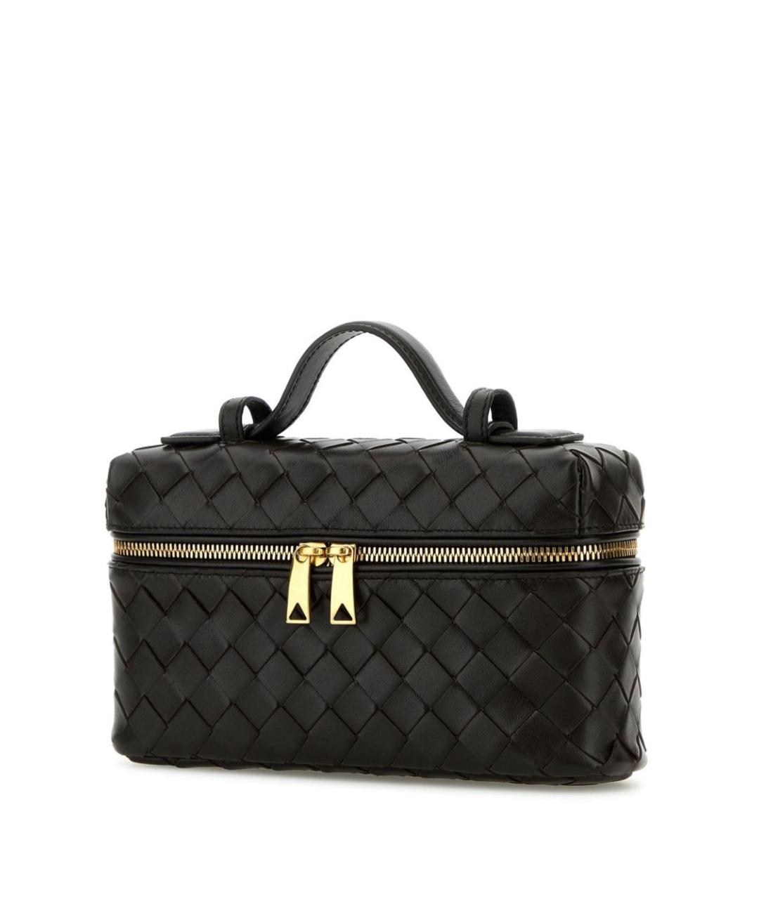 BOTTEGA VENETA Коричневая кожаная сумка с короткими ручками, фото 3