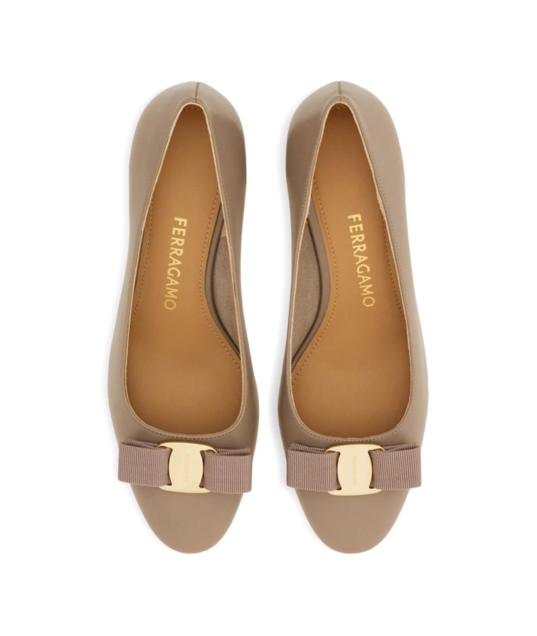 FERRAGAMO Коричневые туфли, фото 4