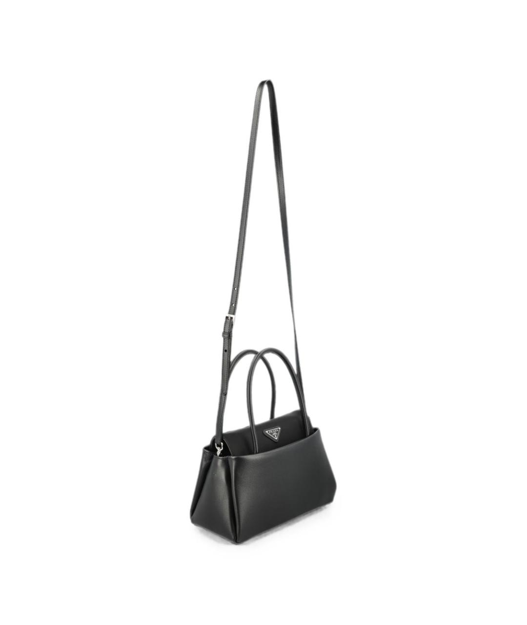 PRADA Черная кожаная сумка тоут, фото 2