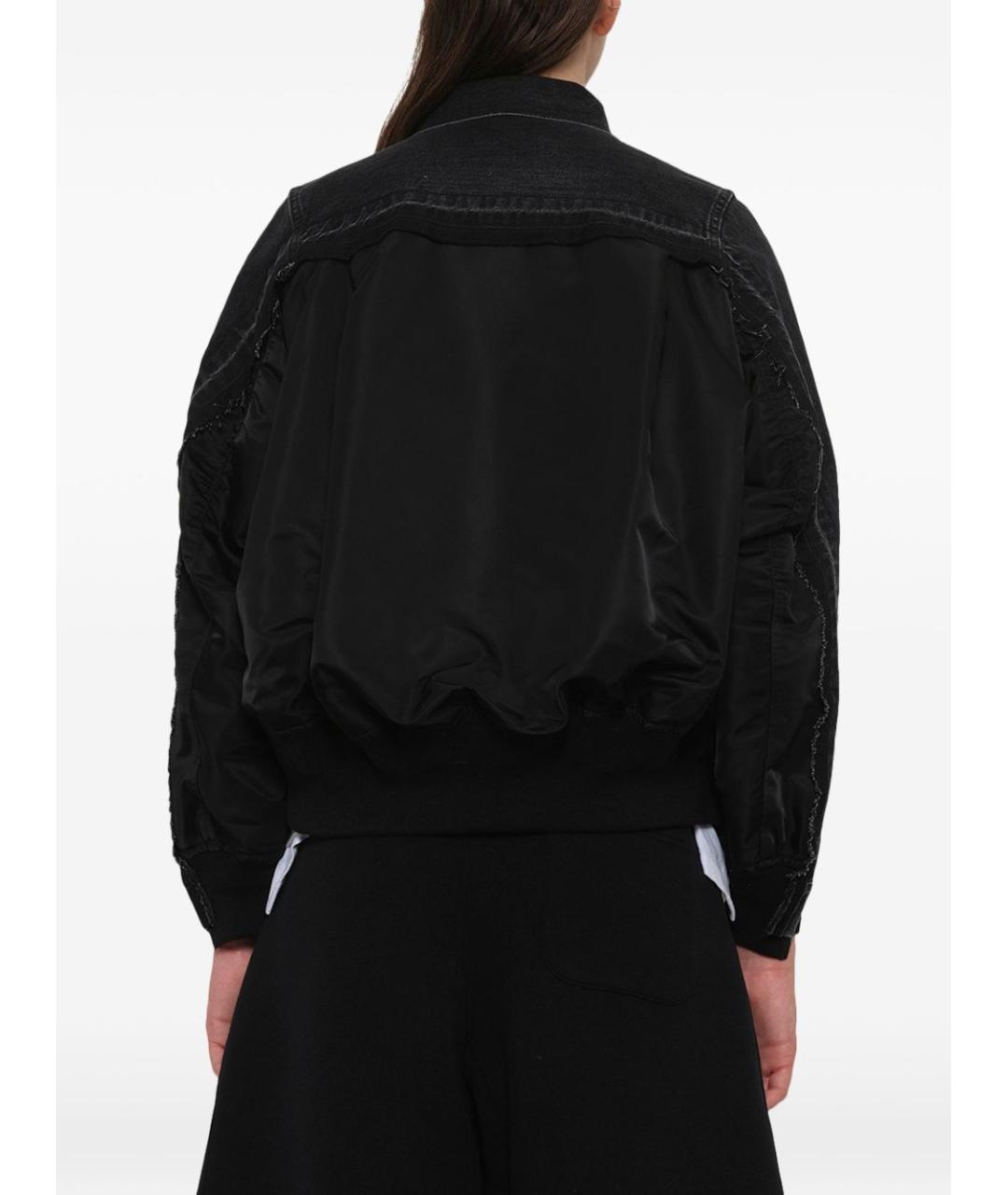 SACAI Черная деним куртка, фото 6