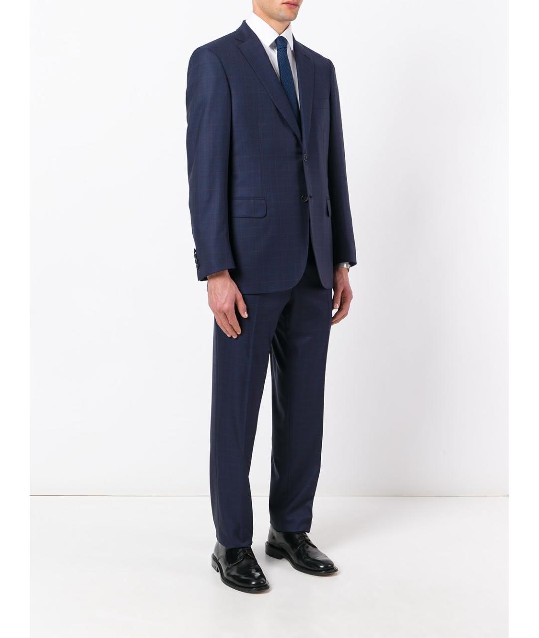 BRIONI Синий классический костюм, фото 3