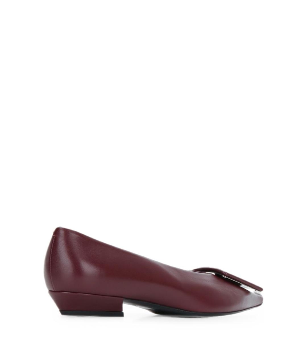 ROGER VIVIER Бордовые балетки, фото 2
