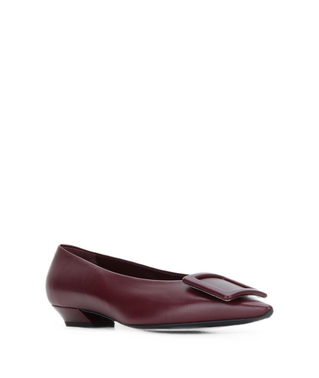 ROGER VIVIER Бордовые балетки, фото 3