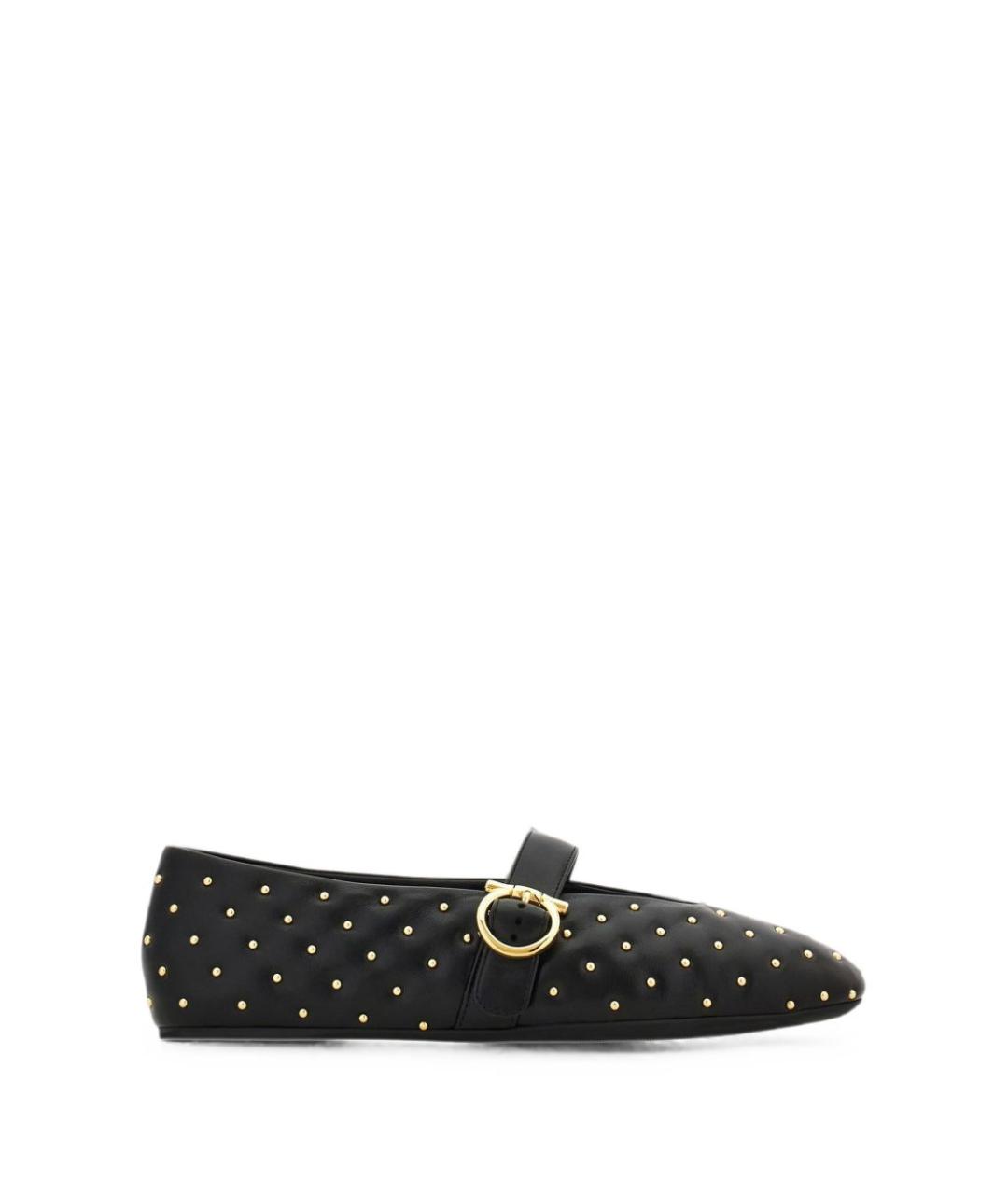 FERRAGAMO Черные балетки, фото 1